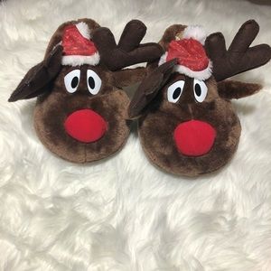 Rudolph Christmas slippers
